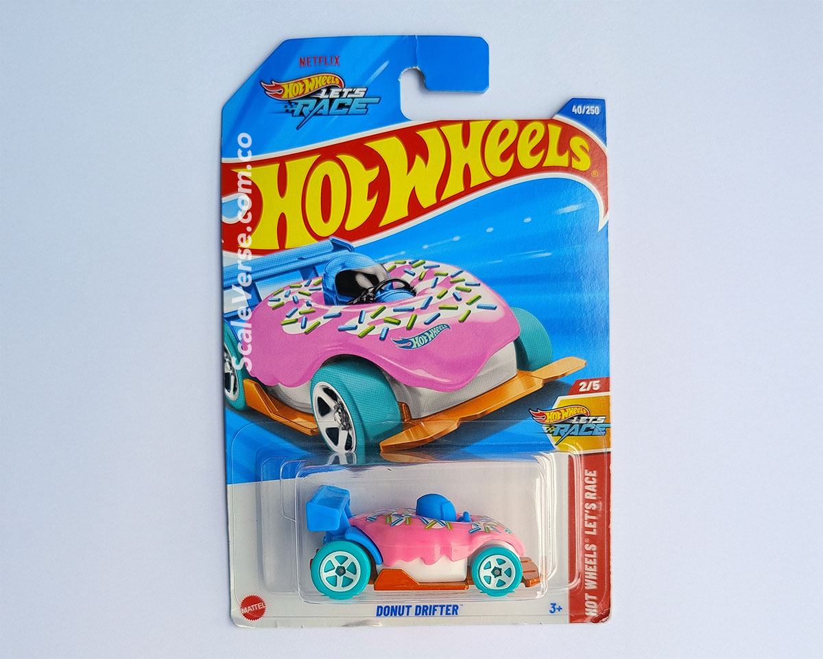 Donut-Drifter-Hot-Wheels-Lets-Race-2025-Productos_Blister_ScaleVerse