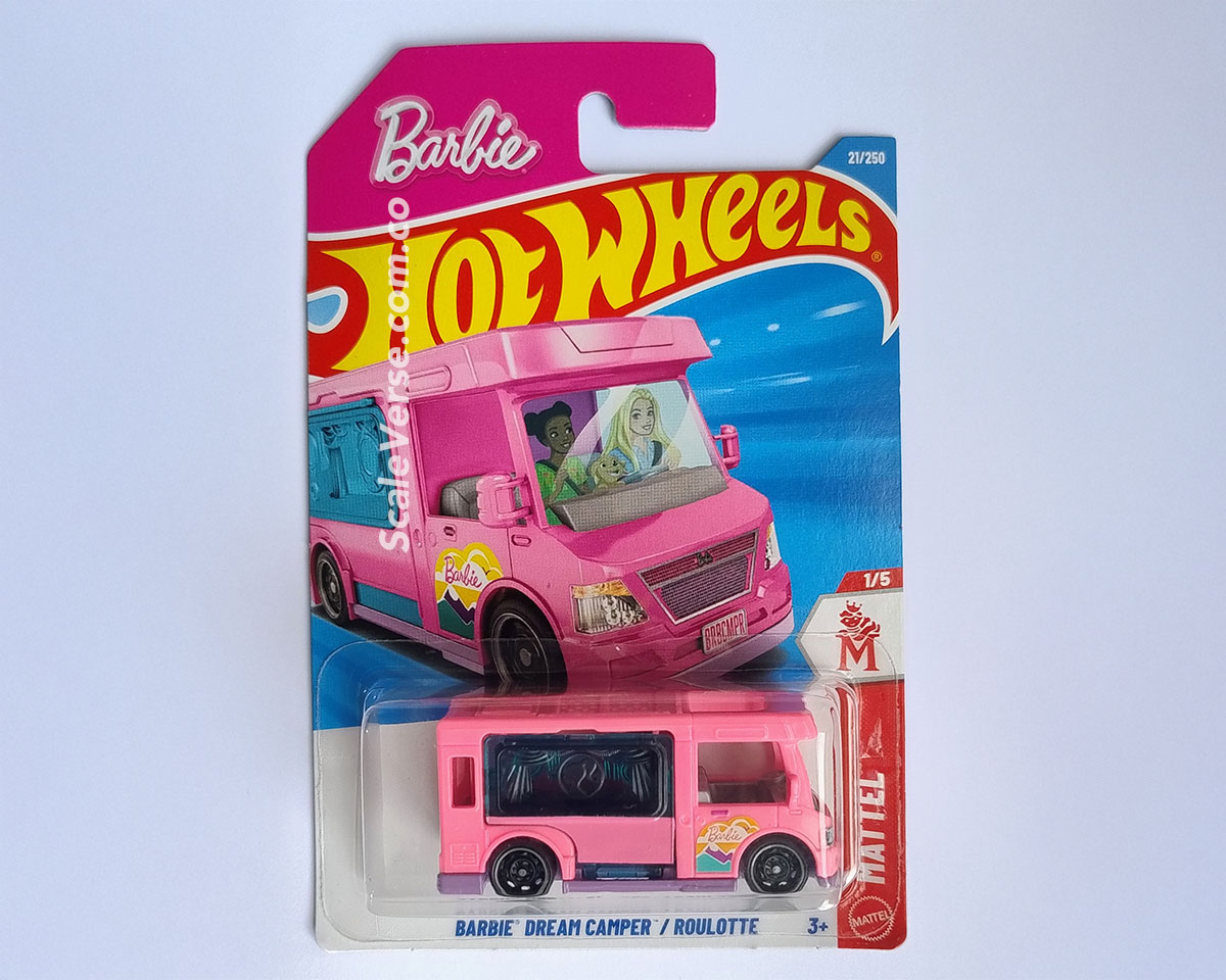 Hot Wheels Barbie Dream Camper 2026 color pink escala 1:64 en blister original