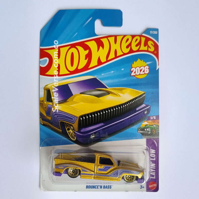 Hot Wheels Bounce n Bass Anodized Gold Layin Low 2026 Primera Edición escala 1:64