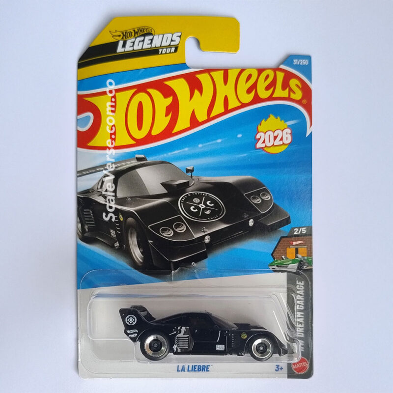 Hot Wheels La Liebre Gloss Black Legends Tour 2026 escala 1:64 en blister original
