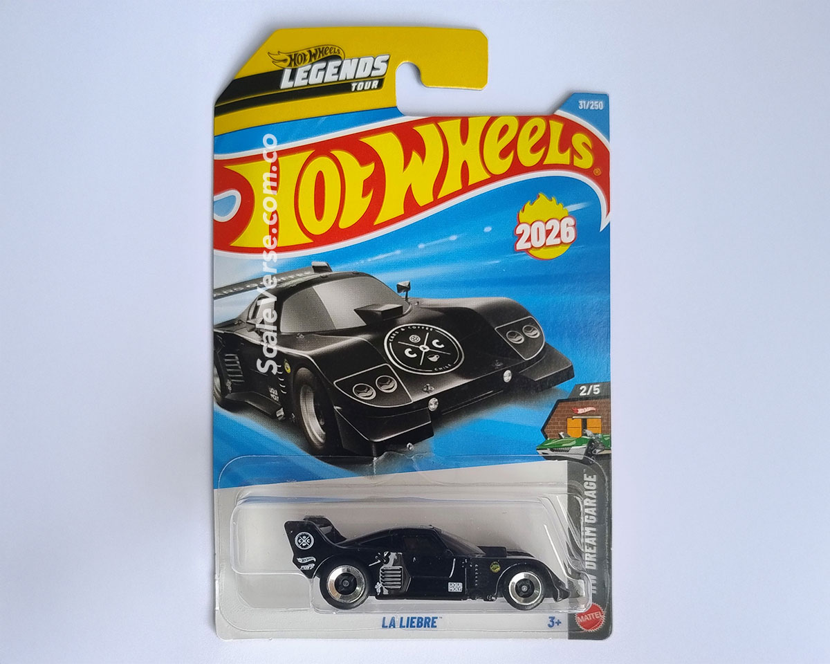 Hot Wheels La Liebre Gloss Black Legends Tour 2026 escala 1:64 en blister original