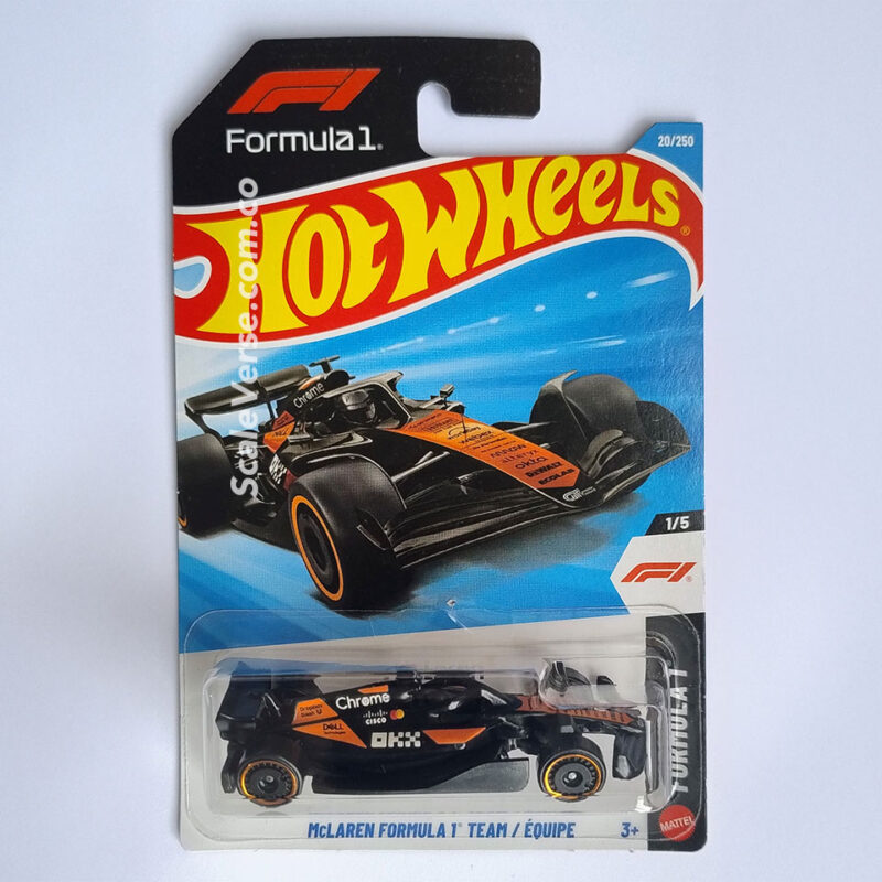 Hot Wheels McLaren Formula 1 Team Satin Black Formula 1 2026 escala 1:64