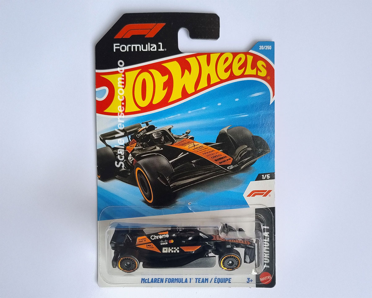 Hot Wheels McLaren Formula 1 Team Satin Black Formula 1 2026 escala 1:64