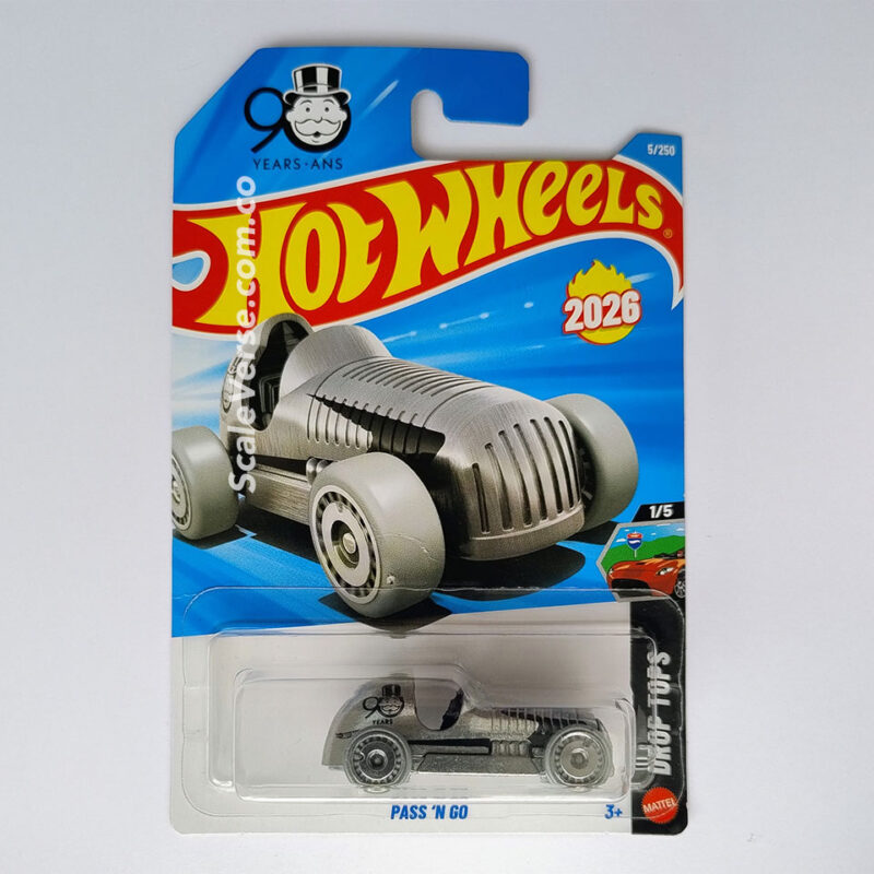 Hot Wheels Pass ’N Go Zamac Monopoly 90 Years Mainline 2026 escala 1:64