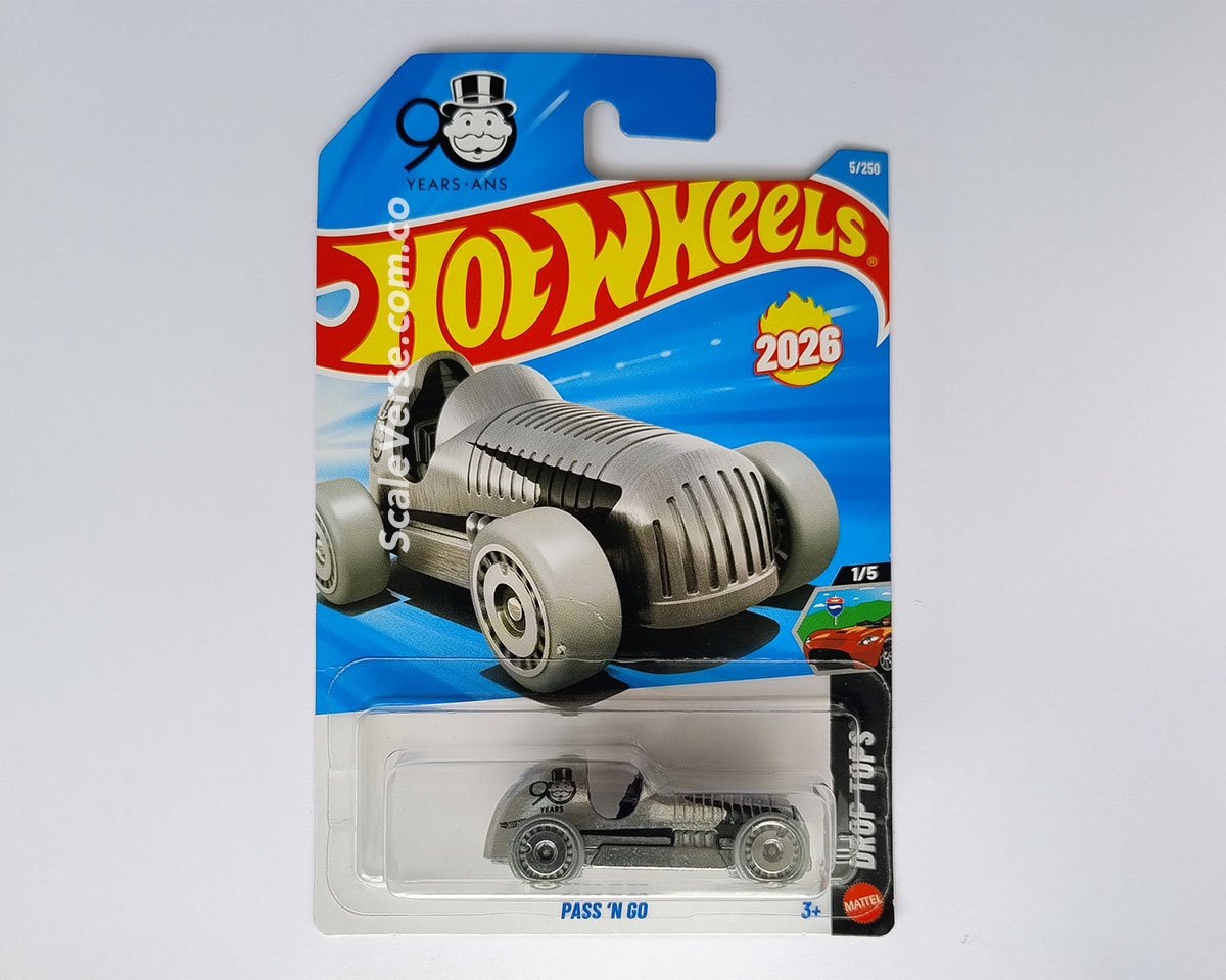 Hot Wheels Pass ’N Go Zamac Monopoly 90 Years Mainline 2026 escala 1:64