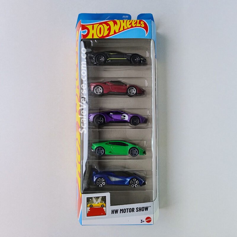 Carrito a escala Hot Wheels del modelo HW Motor Show 5-Pack perteneciente a la serie HW Motor Show 5-Pack edicion 2025.