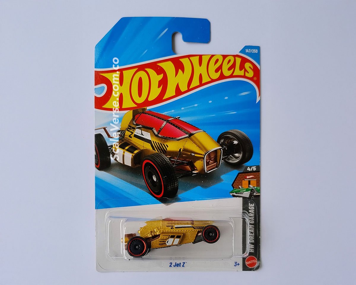 Hot Wheels 2 Jet Z 2026 de la serie HW Dream Garage, vehículo casting dorado edición Treasure Hunt.